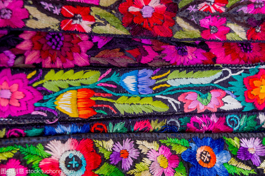 传统的玛雅纺织品